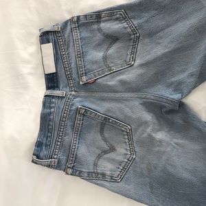 VINTAGE LEVI REDONE high rise ankle crop 25